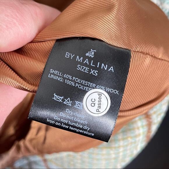 BY MALINA Holly Jacket Multi Check Plaid Wool Shacket - Picture 11 of 11